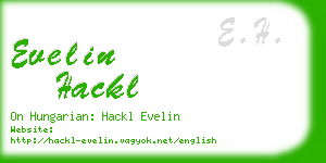 evelin hackl business card